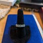 White Cubic Zirconia Rhodium Over Sterling Silver 5 Stones Ring Size 8