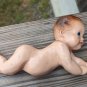 Vintage 1945 Palsto Plak Baby Lying On It's Tummy