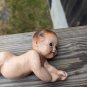 Vintage 1945 Palsto Plak Baby Lying On It's Tummy