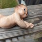 Vintage 1945 Palsto Plak Baby Lying On It's Tummy