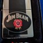 Classy Polished Chrome Jim Beam Zippo Lighter NIB