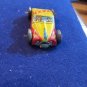 1940s Japan Tiny Tin Litho Toy Car Yellow & Red Taxicab Plate Vintage