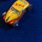 1940s Japan Tiny Tin Litho Toy Car Yellow & Red Taxicab Plate Vintage