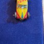 1940s Japan Tiny Tin Litho Toy Car Yellow & Red Taxicab Plate Vintage