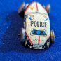 Vintage 1940s Japan Tiny Tin Litho Toy Police Car