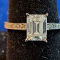 White Cubic Zirconia Rhodium Over Sterling Silver Ring 3 Cts Total Wt Size 8
