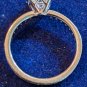 White Cubic Zirconia Rhodium Over Sterling Silver Ring 3 Cts Total Wt Size 8