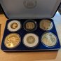NATIONAL COLLECTOR'S MINTÂ 24K GOLD PLATED 6 coin TRIBUTE PROOF COLLECTION