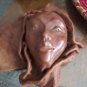 Native Haitian African Crafted Leather Face Mask Wall Handmade Genuine