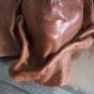 Native Haitian African Crafted Leather Face Mask Wall Handmade Genuine