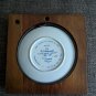 M J Hummel - Goebel Mini Collecor Plate in Wood Frame 1984 Little Music Maker