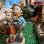Goebel Hummel Figurine &acirc;��Surprise&acirc;�� #94 3/0 West Germany Girl w/ Basket & Boy  6&acirc;��
