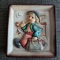Vintage Hummel Goebel Merry Wanderer Wall Plaque 5.5" x 5.5" Square