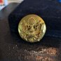 Vintage US ARMY OFFICER CAP BADGE PIN STAMPED Gold Tone E Pluribus Unum