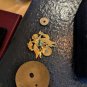 Vintage US ARMY OFFICER CAP BADGE PIN STAMPED Gold Tone E Pluribus Unum