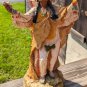 NATIVE AMERICAN INDIAN CHEIF vintage statue UNIVERSAL STATUARY CORP 1981 EUC 12"