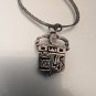 Vintage CLS 925 Sterling Silver Liberty HS Pendant Necklace 18" Chain Italy