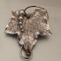 VINTAGE CARL ART STERLING SILVER GRAPE LEAF BROOCH AND EARRING SET 12 grams