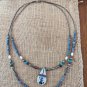 Santo Domingo Pueblo Navajo Inlay Coral Shell Turquoise Kachina 2 Layer Necklace