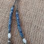 Santo Domingo Pueblo Navajo Inlay Coral Shell Turquoise Kachina 2 Layer Necklace