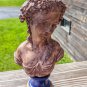 Vintage 1950s Plaster Lady Bust 9"
