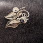 Sorrento Black Onyx And Sterling Silver Leaf Shaped Earrings