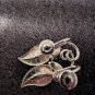 Sorrento Black Onyx And Sterling Silver Leaf Shaped Earrings