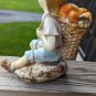 Large Tiered Daydreaming Innocent Young Homco Boy Sitting Down On Rock Figurine