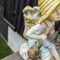 Large Tiered Daydreaming Innocent Young Homco Boy Sitting Down On Rock Figurine