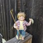 Vintage 1992 Danbury Mint Porcelain Doll Andy Little Fisherman By Elke Hutchens