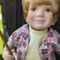 Vintage 1992 Danbury Mint Porcelain Doll Andy Little Fisherman By Elke Hutchens