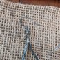 Casual Boho Chic Turquoise Blue & Etched Silver Full Loop Dangle Drop Earrings.