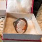 Vintage Ditto Giovanni Apa 925 Sterling Silver Cameo Ring Size 7 In Original Box