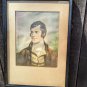 Vintage Young Robert Burns Scottish Poet Framed Portrait Print Wall Art