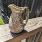 OLD STAFFORD Crownford Giftware Ceramic Pitcher Embossed Cornstalks Farmhouse