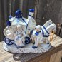 VINTAGE BLUE & WHITE GEORGE & MARTHA WASHINGTON FIGURINE