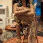 Vintage 12" Native American Indian Warrior Ceramic Figurine Signed LRose 1993