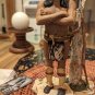 Vintage 12" Native American Indian Warrior Ceramic Figurine Signed LRose 1993