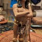 Vintage 12" Native American Indian Warrior Ceramic Figurine Signed LRose 1993