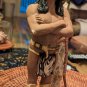 Vintage 12" Native American Indian Warrior Ceramic Figurine Signed LRose 1993