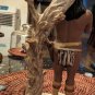 Vintage 12" Native American Indian Warrior Ceramic Figurine Signed LRose 1993