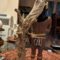 Vintage 12" Native American Indian Warrior Ceramic Figurine Signed LRose 1993