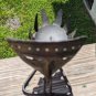 Unique Triangular Shaped Metal Mask Face Candle Holder Indonesia Brass Copper