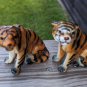 Vintage Two Ceramic Tigers