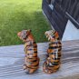 Vintage Two Ceramic Tigers