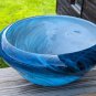 Dynasty Gallery Glass Fantastic Large Blue Bowl