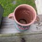 ROSEVILLE Pottery PINK WATERLILY 2 Handled vase 75 7"