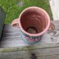 ROSEVILLE Pottery PINK WATERLILY 2 Handled vase 75 7"