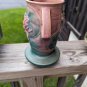 ROSEVILLE Pottery PINK WATERLILY 2 Handled vase 75 7"
