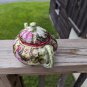 NIPPON STYLE TEAPOT HEAVY GOLD MORIAGE HAND PAINTED PINK ROSES ANTIQUE